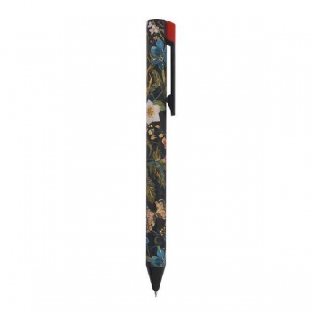 Ручка гелевая автомат. Bruno Visconti FLORA.BLACK NIGHT, 0.38мм, черная, ассорти арт.20-0467