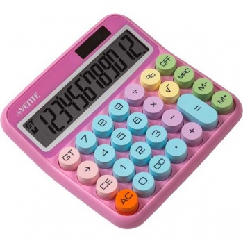 Калькулятор deVENTE DD-2 12 разр., 2пит., двухуровн.память, 150*145*35мм, сиреневый с цв. клавишами арт.4031406 Калькулятор deVENTE DD-2 12 разр., 2пит., двухуровн.память, 150*145*35мм, сиреневый с цв. клавишами арт.4031406