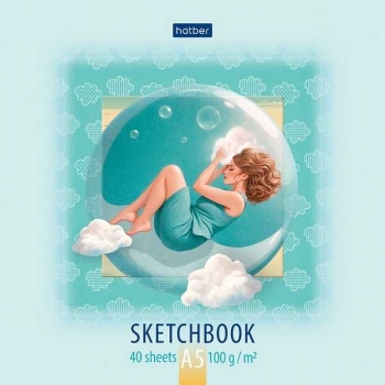 Скетчбук-блокнот 165*165 40л. на скобе Hatber Весь ее Мир, 100г/м2, мат. ламинация, ассорти арт.40Б5лA/092703 Скетчбук-блокнот 165*165 40л. на скобе Hatber Весь ее Мир, 100г/м2, мат. ламинация, ассорти арт.40Б5лA/092703