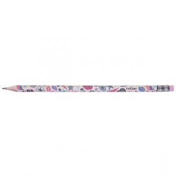 Карандаш Hatber HB ч/гр. с ластиком Marine, круглый корпус, ассорти арт.BL_079540 Карандаш Hatber HB ч/гр. с ластиком Marine, круглый корпус, ассорти арт.BL_079540
