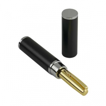 Ручка Bruno Visconti SORRENTO шарик.автомат. в круглом тубусе,1.0мм,синяя,золот.мет.корпус,черн.футляр арт.20-0448/02