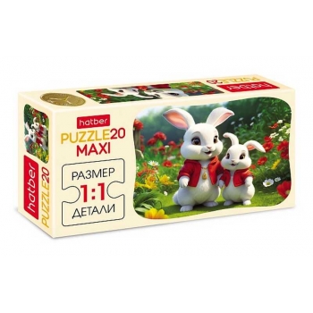Пазл  20 эл. Hatber MAXI Мягкие ушки, 165х230мм арт.20ПЗ5_32570 Пазл  20 эл. Hatber MAXI Мягкие ушки, 165х230мм арт.20ПЗ5_32570