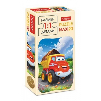 Пазл  20 эл. Hatber MAXI Грузовичок, 165х230мм арт.20ПЗ5_33272 Пазл  20 эл. Hatber MAXI Грузовичок, 165х230мм арт.20ПЗ5_33272