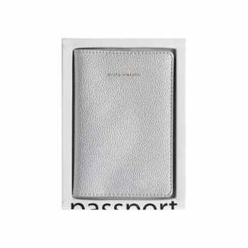 Обложка на паспорт Bruno Visconti, фактурная экокожа, серебро арт.3-619/11
