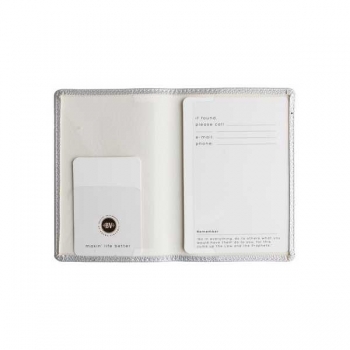 Обложка на паспорт Bruno Visconti, фактурная экокожа, серебро арт.3-619/11 Обложка на паспорт Bruno Visconti, фактурная экокожа, серебро арт.3-619/11