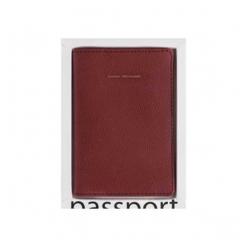Обложка на паспорт Bruno Visconti, фактурная экокожа, бордовая арт.3-619/12