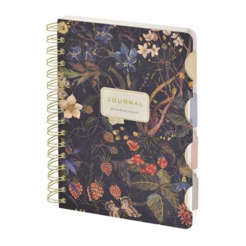 Записная книжка А5 120л на гребне с раздел.Bruno Visconti ART JOURNAL.FLORA.ЛЕСНЫЕ ЯГОДЫ в кл./лин./точку арт.3-737/05