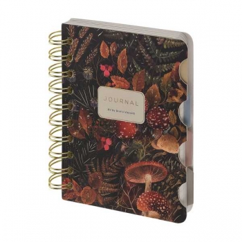 Записная книжка А6 120л на гребне с раздел.Bruno Visconti ART JOURNAL.FLORA.FOREST FAIRY в кл./лин./точку арт.3-568/25