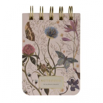 Блокнот А7 100л на гребне Bruno Visconti CUTE JOURNAL.FLORA.SYMMETRICAL FLORA в линейку  арт.3-100-009/17 Блокнот А7 100л на гребне Bruno Visconti CUTE JOURNAL.FLORA.SYMMETRICAL FLORA в линейку  арт.3-100-009/17