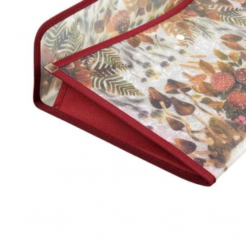 Папка-конверт А4 на кнопке Bruno Visconti  FLORA.FOREST FAIRY TALE,400мкм,с окант,c текстильной вставкой арт.14-030/18 Папка-конверт А4 на кнопке Bruno Visconti  FLORA.FOREST FAIRY TALE,400мкм,с окант,c текстильной вставкой арт.14-030/18