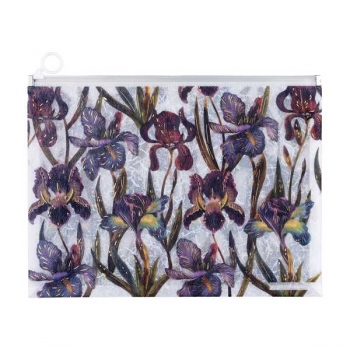 Папка на молнии А4  Bruno Visconti (330х245х30 мм),FLORA.ИРИСЫ, 180мкм, полупрозр., с рисунком арт. арт.14-037/17 Папка на молнии А4  Bruno Visconti (330х245х30 мм),FLORA.ИРИСЫ, 180мкм, полупрозр., с рисунком арт. арт.14-037/17