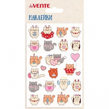 Наклейки deVENTE  10*15 см Catslove, puff, объемные, многоразовые арт.8002475