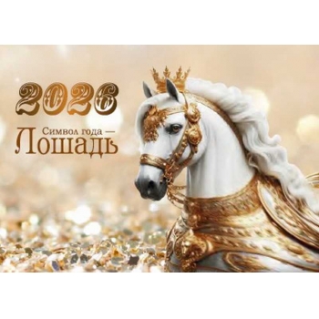 Календарь настенный квартальный на 2026г. (3 пружины) №24 Год лошади арт.22с623_Год лошади Календарь настенный квартальный на 2026г. (3 пружины) №24 Год лошади арт.22с623_Год лошади