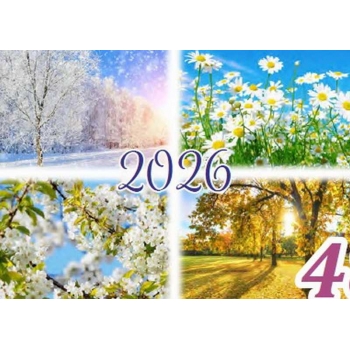 Календарь настенный квартальный на 2025г. (3 пружины) №48 Времена года арт.22С623_Времена года Календарь настенный квартальный на 2025г. (3 пружины) №48 Времена года арт.22С623_Времена года