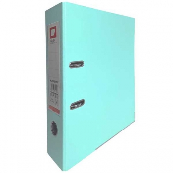 Файл-регистратор А4/75мм ПВХ WORPSON c мет. уголком, с карманом на корешке, АССОРТИ, мятный арт.554N_мятный
