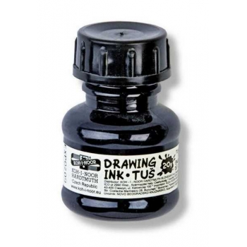 Тушь KOH-I-NOOR акриловая плакатная, 20гр., черная, флакон арт.141701002