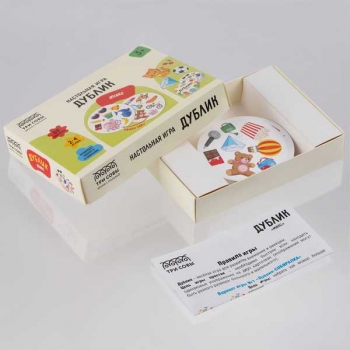 Игра настольная   ТРИ СОВЫ Дублик. Микс, 60 карточек, картонная коробка, 3+   арт.НИ_66570