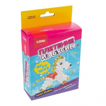 Набор для детского творчества - Игрушки. Плетение из бусин Лошадка арт.Бус-055