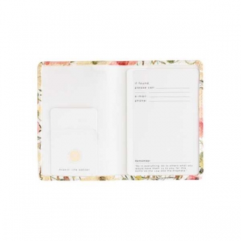 Обложка на паспорт Bruno Visconti FLORA.Цветочная страсть, фактурная экокожа арт.3-620/05