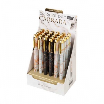 Ручка шариковая Bruno Visconti Carrara, 0.38мм, синяя, корпус ассорти арт.20-0204/61