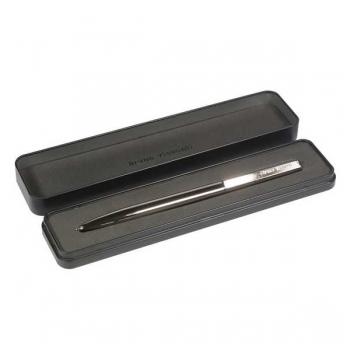 Ручка Bruno Visconti TORINO шарик.автом.в PREMIUM футляре,1.0мм,синяя,мет.корпус вор.сталь,черн.фут. арт.20-0382/08-15