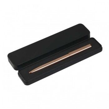 Ручка Bruno Visconti TORINO шарик.автом.в PREMIUM футляре,1.0мм,синяя,мет.корпус роз.зол.,черн.фут. арт.20-0382/10-15