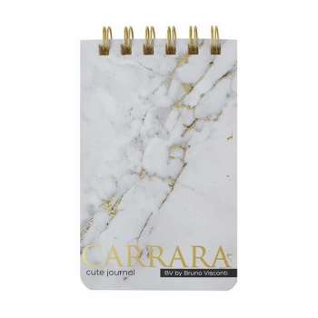 Блокнот А6- 100л на гребне Bruno Visconti CUTE JOURNAL.CARRARA в линейку  арт.3-100-005/07