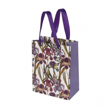Пакет подарочный 18х23х10см бумажный Bruno Visconti FLORA.ИРИСЫ,210 г/м2,фольгир,мат.ламин. арт.2-851/10