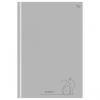 Блокнот А5 80л. бизнес BG В одном движении, клетка, тверд. обложка, soft-touch ламинация арт.ББ5т80_лс 57573