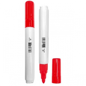 Маркер для белой доски Attomex шир.3,0 мм, круглый корпус, пулевидный наконечник, красный арт.5040507