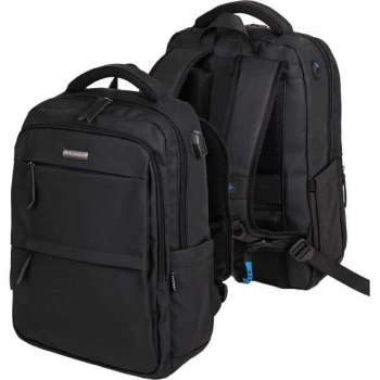 Рюкзак deVENTE Business 44х31х14, текстиль, 2 отделение, 4 кармана, ЧЕРНЫЙ арт. 7032488