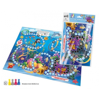 Игра настольная    Русский стиль  бродилка Цена Бум!Игра.Морское приключение,420*594мм,пакет с европодв.,3+  арт.07110