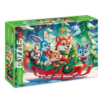 Пазл  новогодний 160 эл. Hatber ECO Навстречу чудесам, 220х330мм арт.160ПЗ4_33169