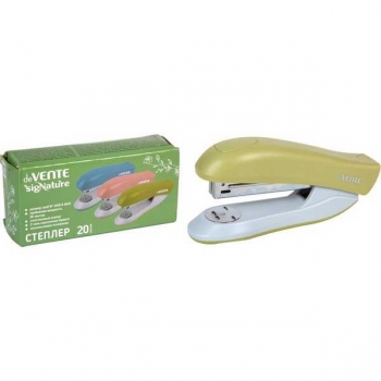 Степлер 24/6, 26/6 (20л) deVENTE sigNATURE (гл.скр.60мм), пластиковый, оливковый арт.4142516