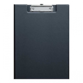 Папка-планшет А4 OfficeSpace с зажимом, ПВХ, внутри картон, черная арт.ППС_49763