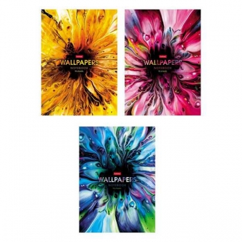 Тетрадь А4 96л в клетку Hatber Калейдоскоп, глянцевая ламинация арт.96Т4В3/083178