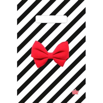 Мешок 30х20см ПВД 30мкм с вырубной неукрепленной ручкой, Алый бантик арт.н00293878