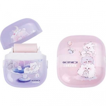 Ластик deVENTE Ghost Meow 50*47мм, с роликом для сбора крошек  арт.8030533