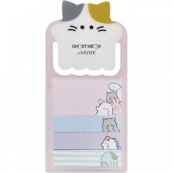 Клейкая бумага д/заметок deVENTE  50*25 и 50х12мм Ghost Meow 4x20л, 80 г/м2 арт.2010519