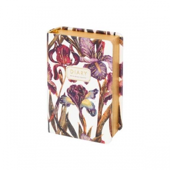 Ежедневник А7 70*108 мм, недатир. Bruno Visconti  FLORA.Ирисы 416 стр,тверд.обл.,золотой срез арт.3-815/04