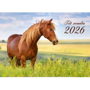 Календарь настенный квартальный на 2026г. (3 пружины) №27 Год лошади арт.22с623_Год лошади