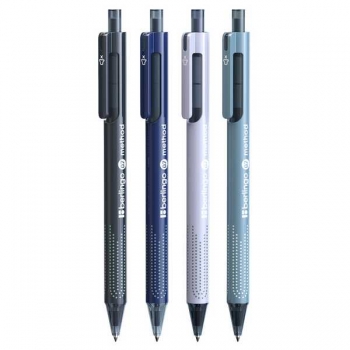 Ручка шариковая автоматическая Berlingo Method, 0.7мм, синяя, корпус ассорти арт.CBp_07520