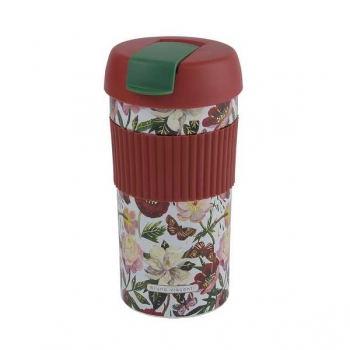 Термокружка Bruno Visconti FLORA. Лесные ягоды,500 мл,нерж.сталь,SOFT TOUCH,с силик.вставкой,в карт.тубе арт.2-859/02