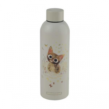 Термобутылка Bruno Visconti LOVE ME.МИЛЫЙ КОТИК, 500 мл, нерж. сталь, корпус SOFT TOUCH, в карт.тубе  арт.2-860/01