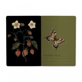 Тетрадь 40л в клетку Bruno Visconti FLORA.ЛЕСНЫЕ ЯГОДЫ крепление-декор. нить арт.7-40-001/169