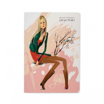 Тетрадь 40л в клетку Bruno Visconti ШОПОГОЛИК крепление-декор. нить арт.7-40-001/134