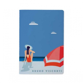 Тетрадь 40л в клетку Bruno Visconti ОТПУСК крепление-декор. нить арт.7-40-001/42