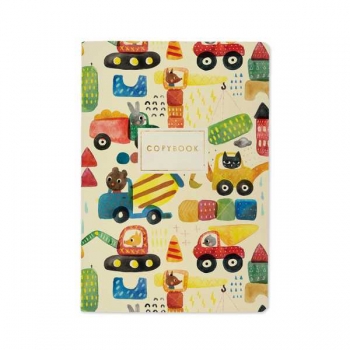 Тетрадь 40л в клетку Bruno Visconti СТРОЙКА крепление-декор. нить  арт.7-40-111