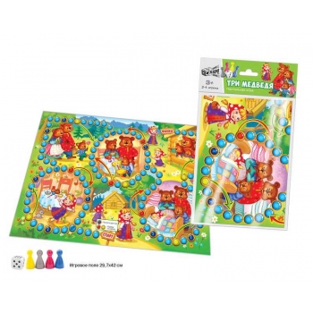 Игра настольная    Русский стиль  бродилка Цена Бум!Игра. Три медведя, 297*420мм, пакет с европодв.,3+  арт.07117