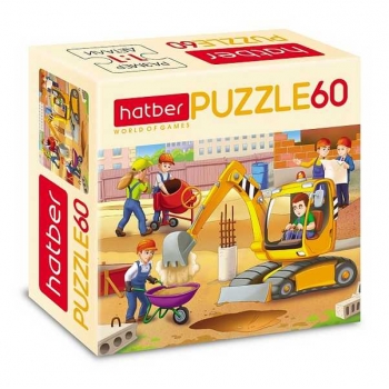 Пазл  60 эл. Hatber Стройка, 165х230мм арт.60ПЗ5_19271